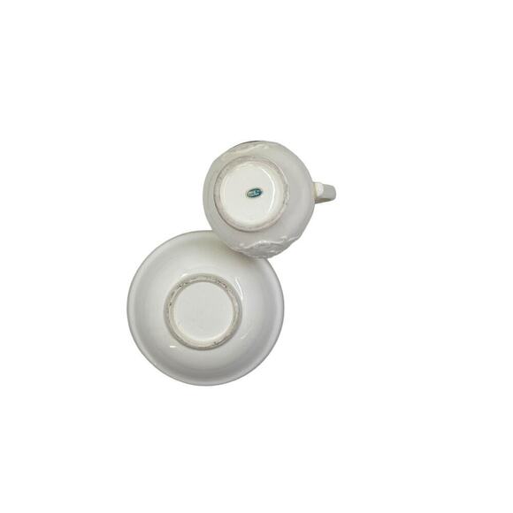 Miniature Space Needle Pitcher and Bowl Souvenir Burgandy and Cream 1960s - Picture 6 of 9